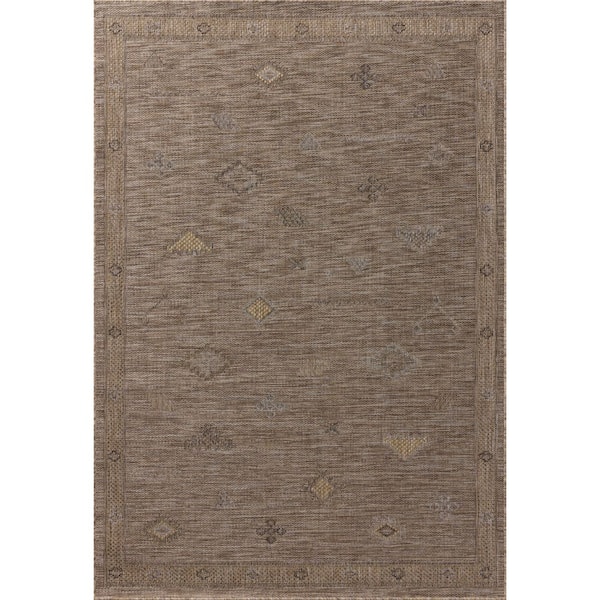 Birch Natural / Sand 7 ft. 10 in. x 10 ft. Indoor/Outdoor Area Rug