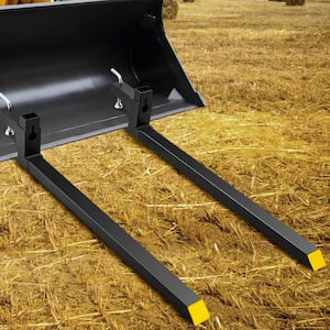 2000 lbs. Capacity Pallet Forks 60 in. Heavy Duty Tractor Bucket Forks Front Loader Attachment for Agriculture and Farm