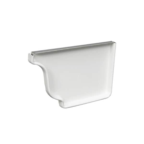 2 in. x 3 in. White Aluminum Downspout B-Elbow
