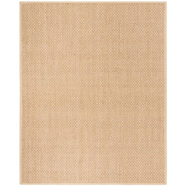 SAFAVIEH Natural Fiber Tan/Beige 8 ft. x 10 ft. Border Area Rug