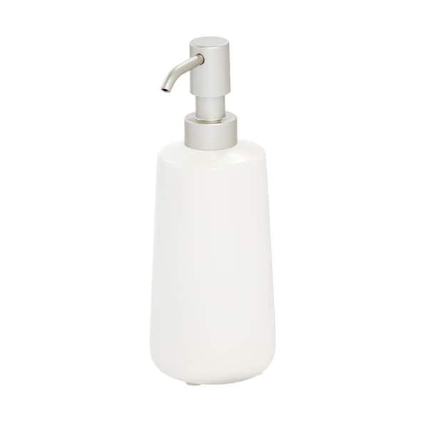 iDesign Eco Vanity Ceramic Soap Pump Dispenser - White - Each