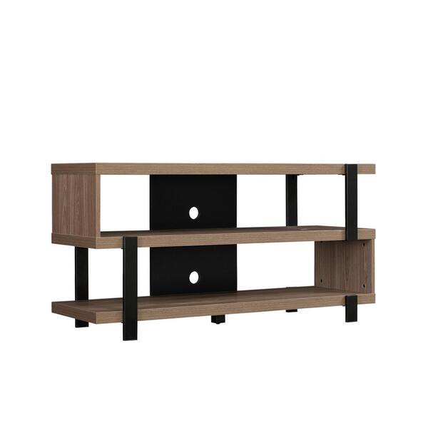 Bell'O Oak Harbor TV Stand for 55 in. TVs in Oyster Walnut