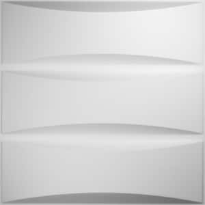 1-1/16 in. x 19-5/8 in. x 19-5/8 in. PVC White Traditional EnduraWall Decorative 3D Wall Panel (2.67 sq. ft.)