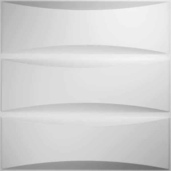 Ekena Millwork 1-1/16 in. x 19-5/8 in. x 19-5/8 in. PVC White Traditional EnduraWall Decorative 3D Wall Panel (2.67 sq. ft.)