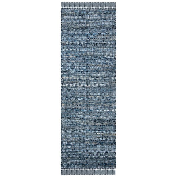 SAFAVIEH Montauk Blue 2 ft. x 7 ft. Diamond Gradient Runner Rug