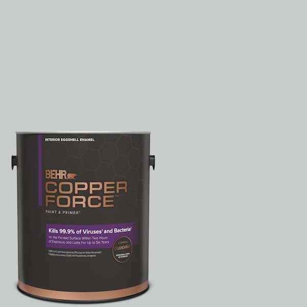 COPPER FORCE 1 gal. #PPU26-17 Fast as the Wind Eggshell Enamel Virucidal and Antibacterial Interior Paint & Primer