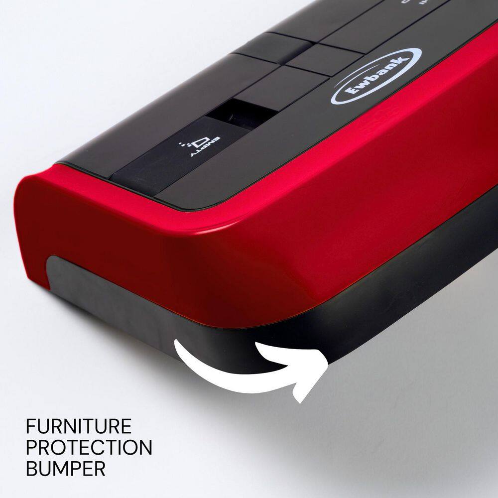Red and Gray Cordless Manual Floor and Carpet Sweeper