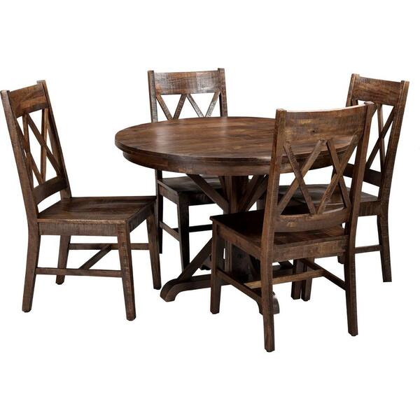 mango wood dining table and 4 chairs