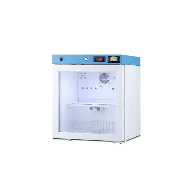 EQTEMP 1.58 cu. ft. Vaccine Refrigerator with Glass Door in White