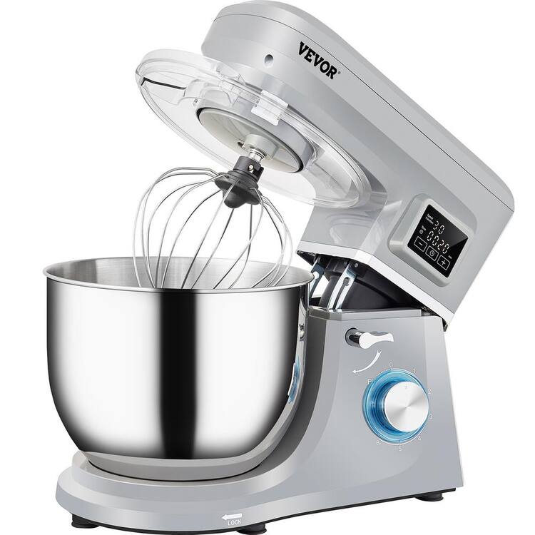 VEVOR Stand Mixer 660W Electric Dough Mixer with 6 Speeds LCD Screen
