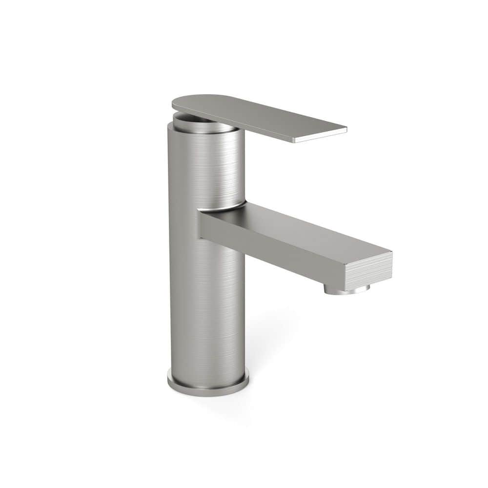 Single Handle Single Hole Bathroom Faucet with Valve and Pop-Up Drain in Brushed Nickel (1-Pack) price history on PriceWatchPro