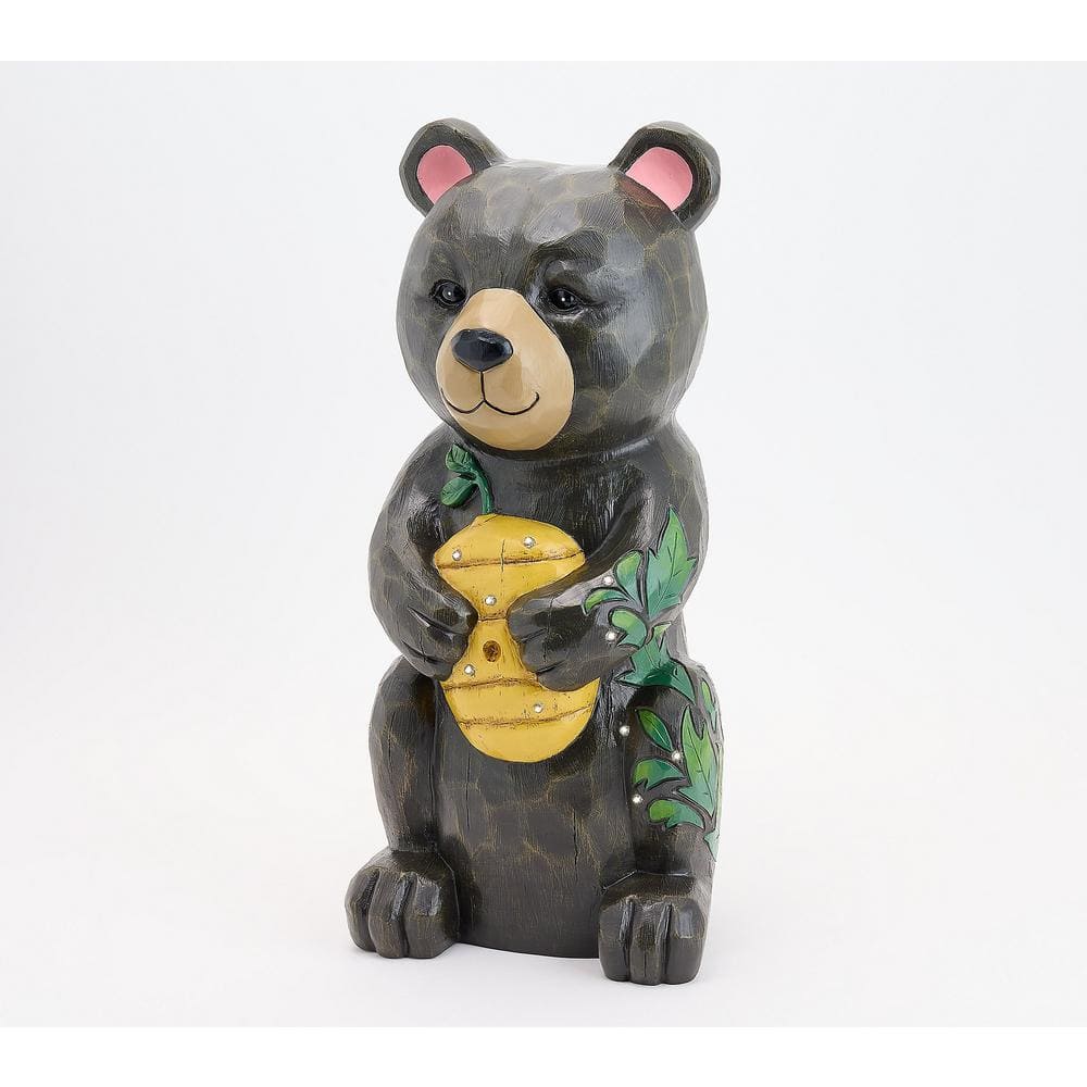 Evergreen 18 In Bear Indooroutdoor Illuminated Garden Statue