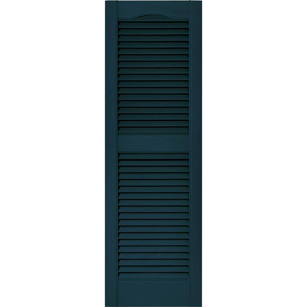 Builders Edge 14.5 in. x 48 in. Louvered Vinyl Exterior Builders Edge 14.5 in. x 48 in. Louvered Vinyl Exterior
