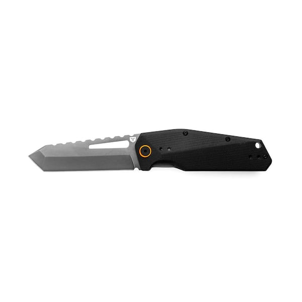 Berm 3.5 in. Tanto Ball Bearing Flipper Knife with G10 Handle