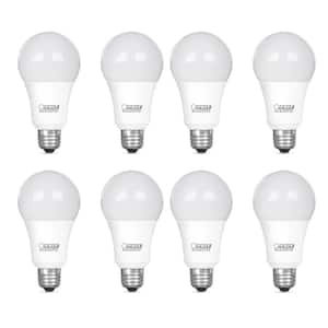 100-Watt Equivalent A19 Dimmable CEC Title 20/24 ENERGY STAR 90 CRI E26 Medium LED Light Bulb Bright White 3000K(8-Pack)