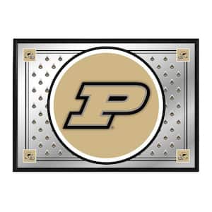 28 in. x 19 in. Purdue Boilermakers Team Spirit Framed Mirrored Decorative Sign