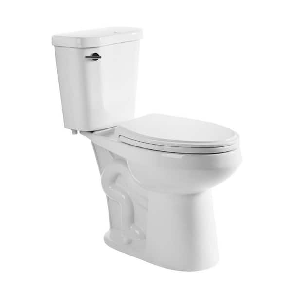 Los Flexi Tall Toilet 19 in. White Elongated Bowl 2-Piece High Toilet 1.28 GPF Single Flush S-Trap 12 in. Rough-in Seat Included