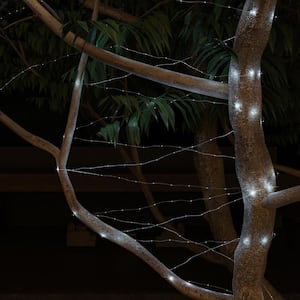 Outdoor 38.65 ft. Solar Cool White LED Rope Light with Copper Wire Strands