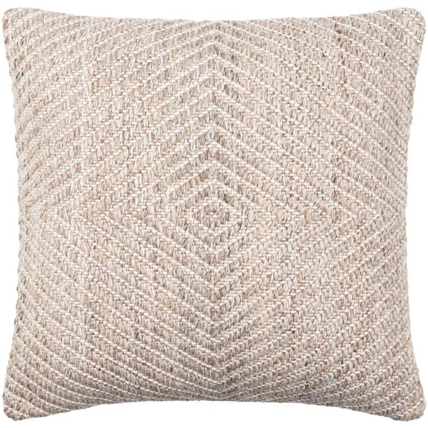 Artistic Weavers Cairn Dusty Pinnk Woven Down Fill 22 in. x 22 in. Decorative Pillow