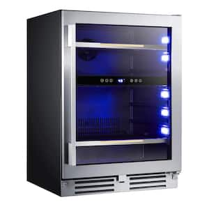 NewAir Prismatic Series 19 in. Single Zone 126 Cans Beverage Cooler with  RGB HexaColor LED Lights, Mini Gaming Fridge in Black NBC126HX00 - The Home  Depot