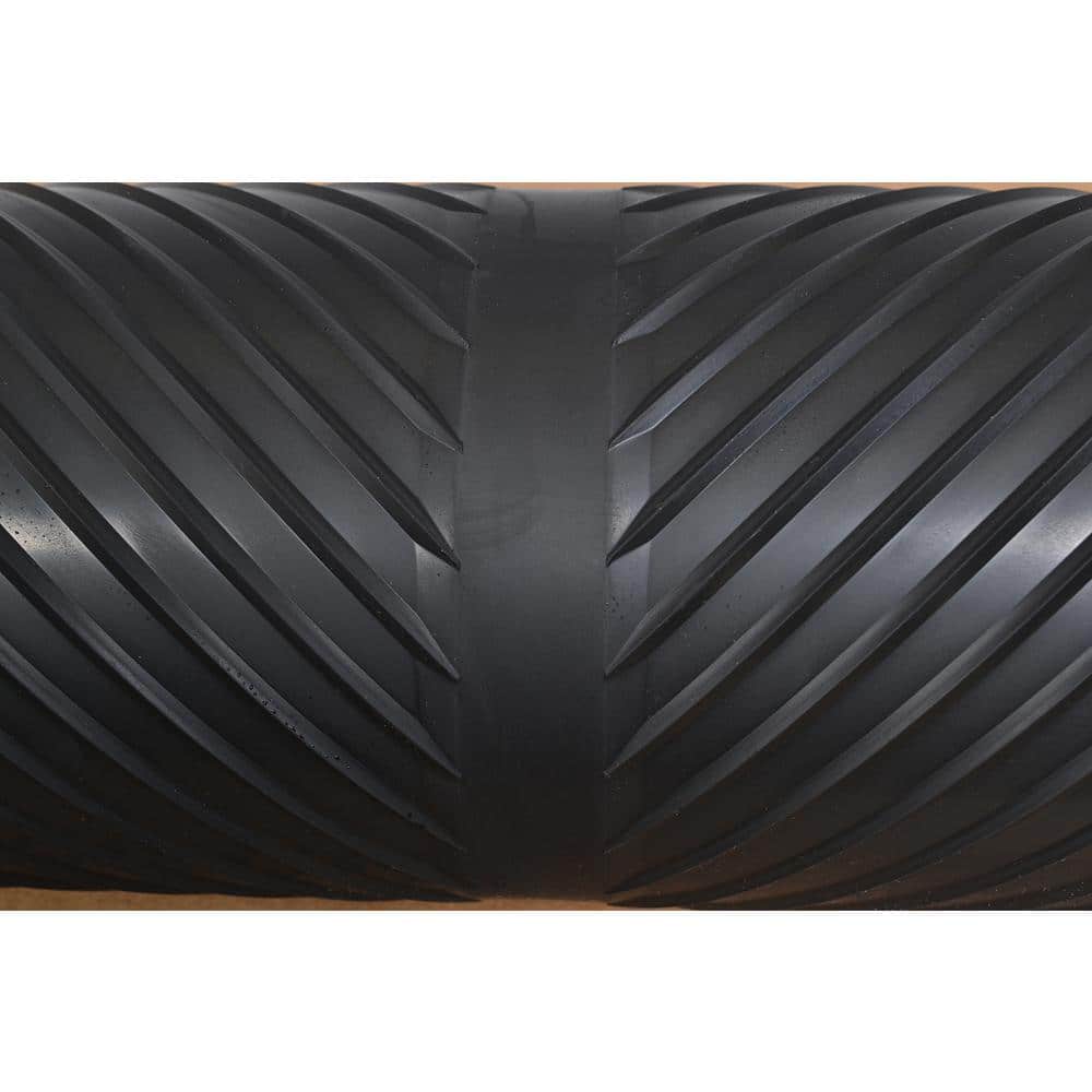 Black 6' Long Rubber Outdoor Protective Runner Mat