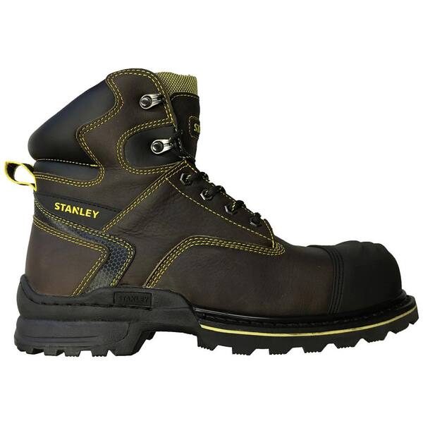Stanley Men's Operator 6'' Work Boots - Composite Toe - Brown Size 9.5(W)