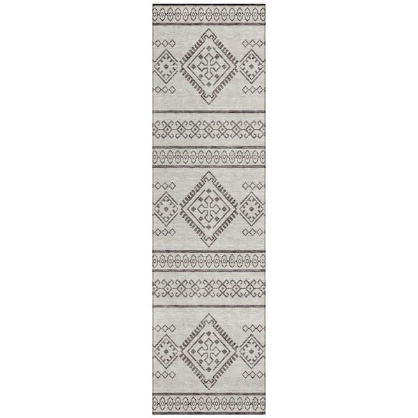 Addison Rugs Chantille Machine Washable Indoor/Outdoor Abstract ACN901 Beige 2 ft. 3 in. x 7 ft. 6 in. Area Rug