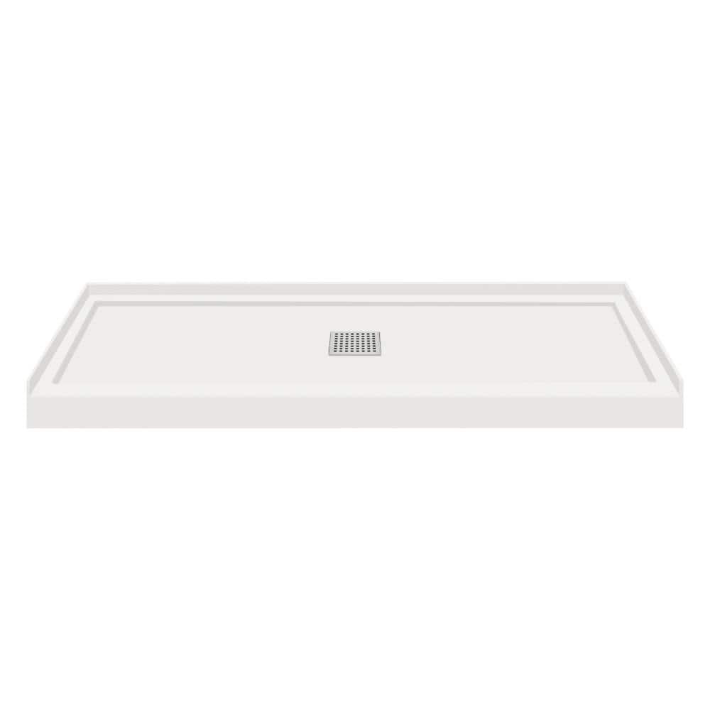 Gray 60-Inch Transtone Single Threshold Shower Base