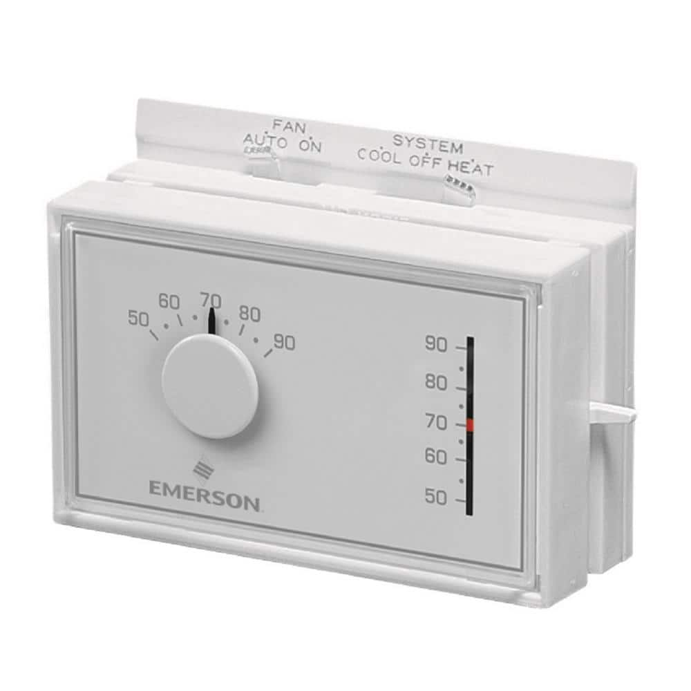 Emerson Mercury-free Mechanical Thermostat 1F56N-444 - The Home Depot