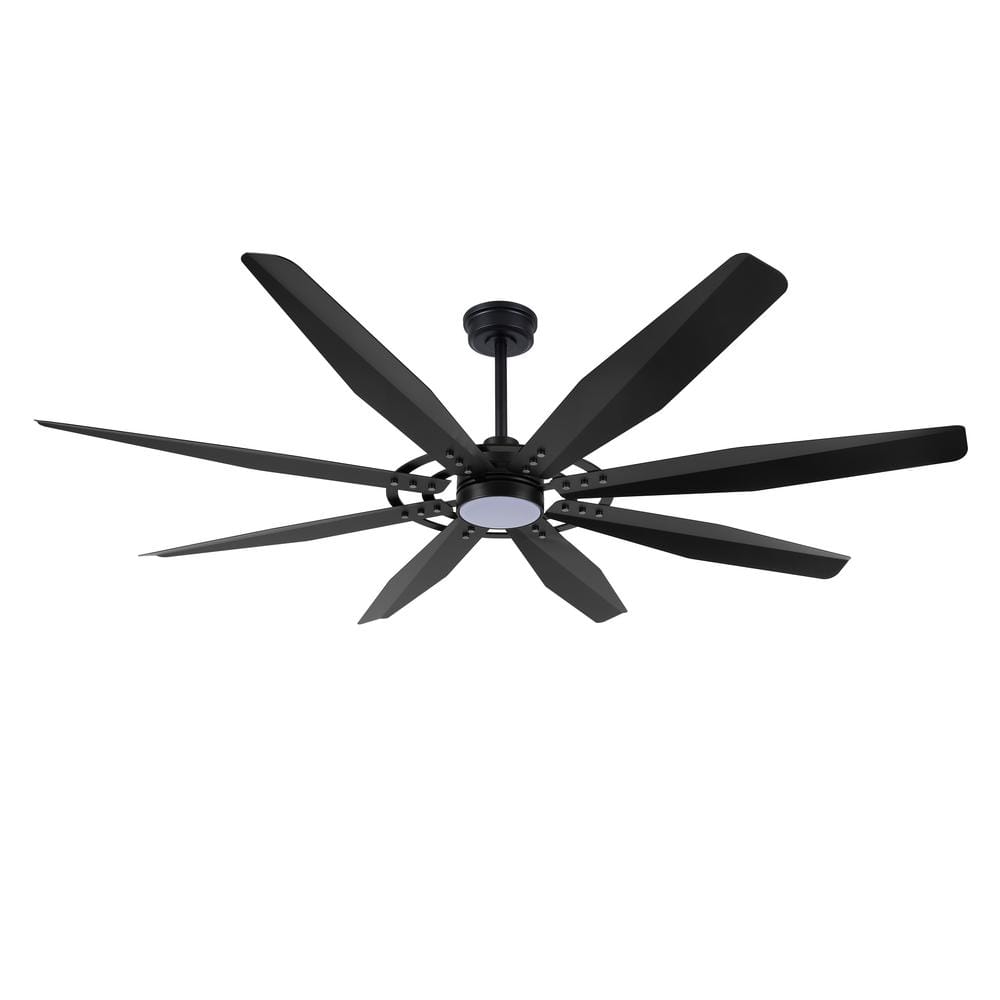 72 in. 8 Blades Black Indoor LED Ceiling Fan with Remote control price history on PriceWatchPro