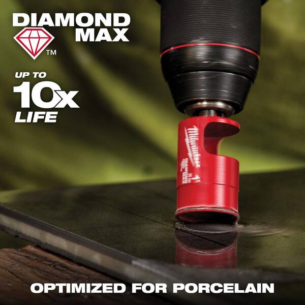 Milwaukee 1/4 in. Diamond Max Hole Saw (10-Pack) 49-56-0541