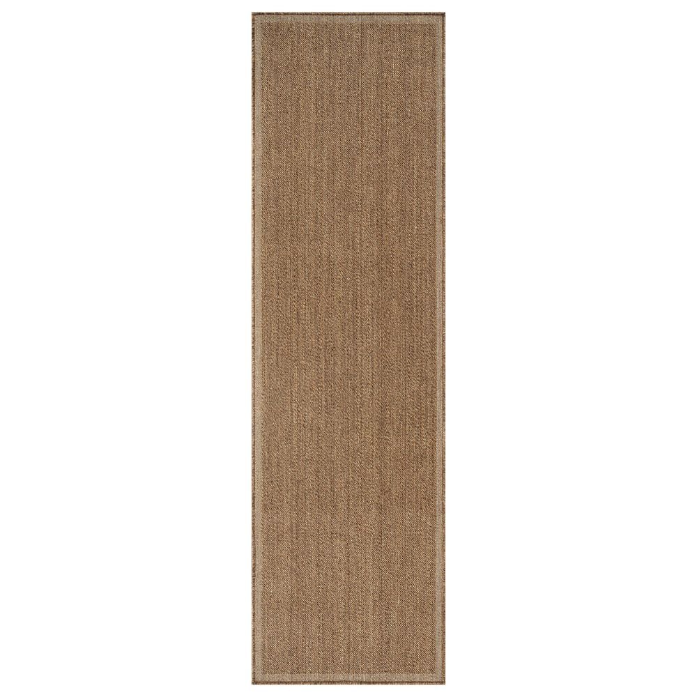 Sand Area Rug World Rug Gallery Border Sand/Natural Easy-Care Jute-Style Indoor ...
