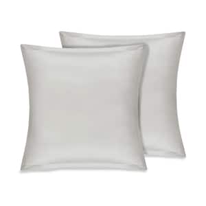GOTS Certified 100% Organic Cotton Ivory 2 in. Flange 26 in. x 26 in. Euro Sham (Set of 2)