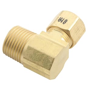 CILM03/02 ITM Brass Male Elbow Adaptor Tube O/D 3/16" x BSPT Male Thread 1/8" 
