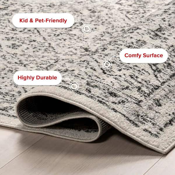 nuLOOM Minta Modern Persian 12 ft. x 18 ft. Gray Area Rug RZBD30A
