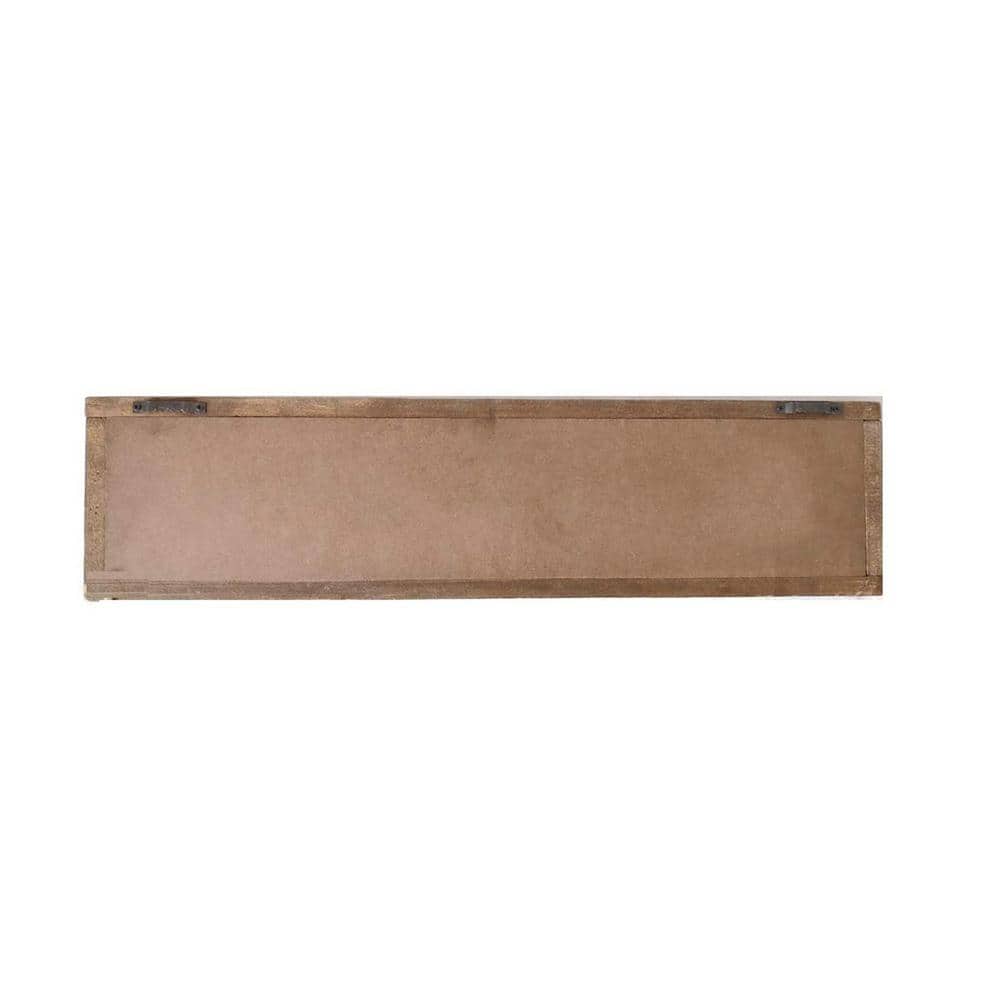Rustic Brown and White Wood Framed Home Wall Sign