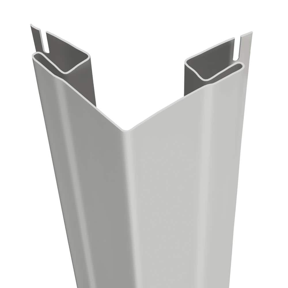 Wolverine 3/4 in. x 3-1/3 in. x 10 ft. Ash Gray Vinyl Outside
