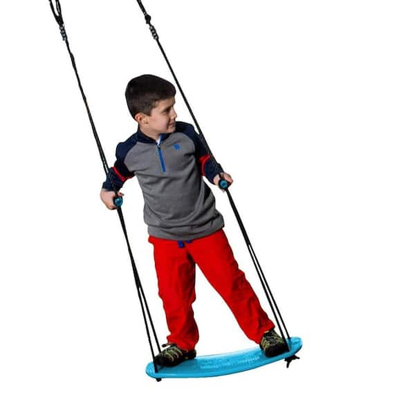 Swurfer Kick Blue Stand Up Tree Swing with Rope SW-KICK-B - The