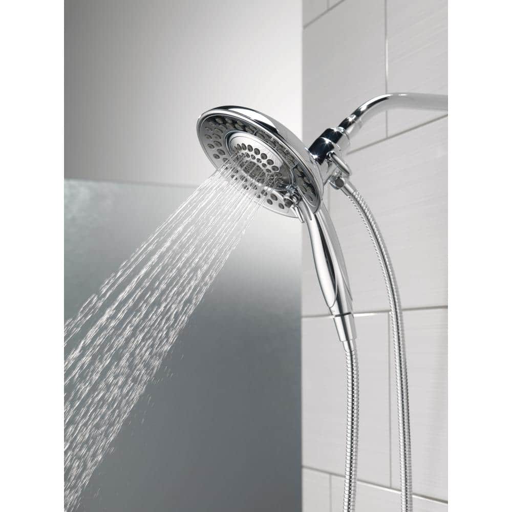 Chrome Dual-Function Handheld and Wall Mounted Shower Head