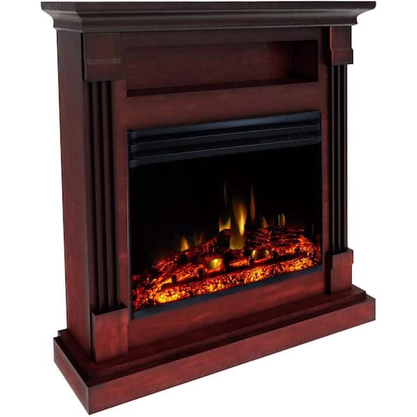 Cambridge 47 X30 Fireplace Mantel with LED Log Insert Cambridge 47 X30 Fireplace Mantel with LED Log Insert