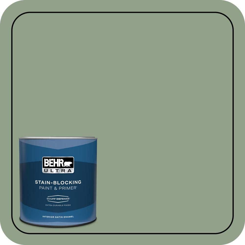1 qt. #440F-4 Athenian Green Extra Durable Satin Enamel Interior Paint & Primer price history on PriceWatchPro
