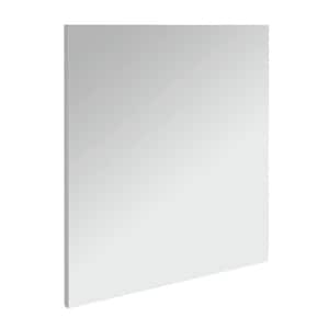 24 in. W x 28 in. H Wall Mirror with Gray Finish Frame