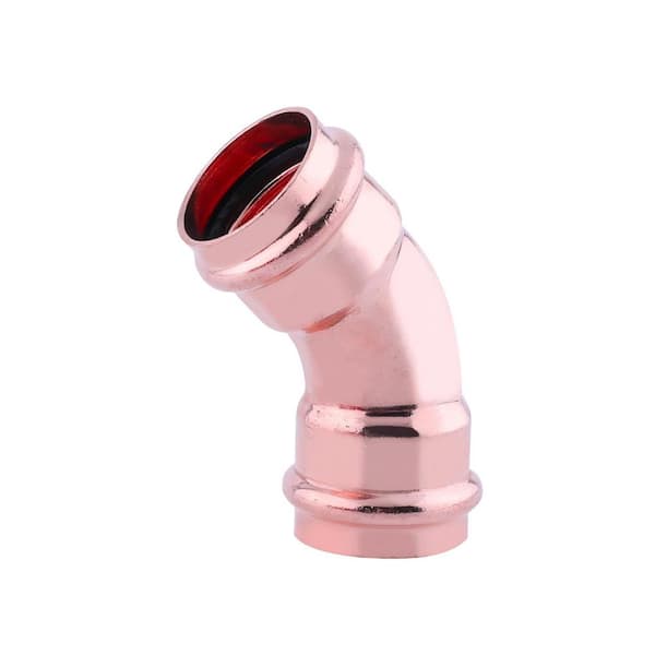 2-1/2 in. x 2-1/2 in. Copper Press XL 45° Elbow Press Fit x Press Fit