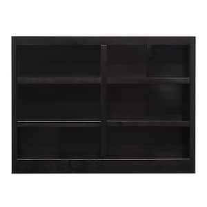 36 in. Espresso Wood 6-shelf Standard Bookcase with Adjustable Shelves