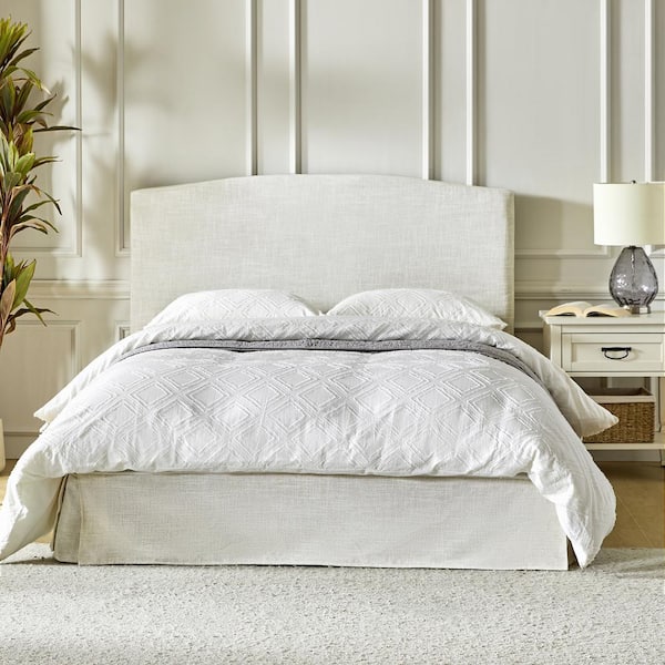 Ludwig Beige Wood Frame King 2-Piece Bedroom Platform Bed Set with Storage
