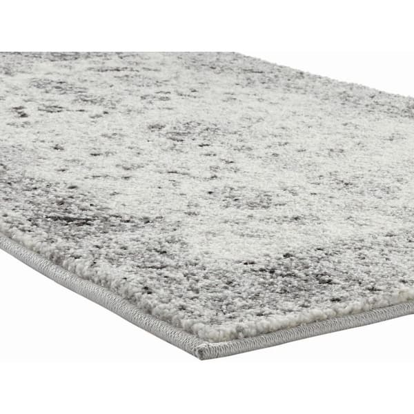 Beverly Rug Diego Solid Gray 20 in. x 48 in. Non-Slip Rubber Back 2 Piece Runner  Rug Set HD-TRD10955-2PC - The Home Depot