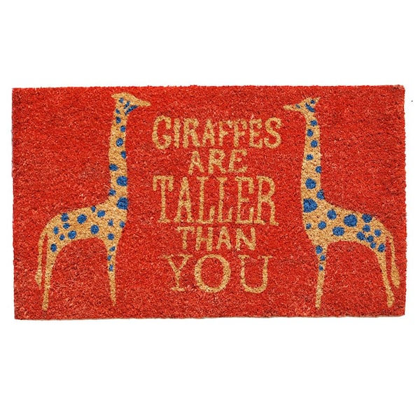 Giraffes Door Mat 17 in. x 29 in.