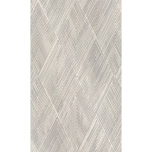 Grey, Silver Playful Textured Geometric Printed Non-Woven Paper Nonpasted Textured Wallpaper 57 Sq. Ft.