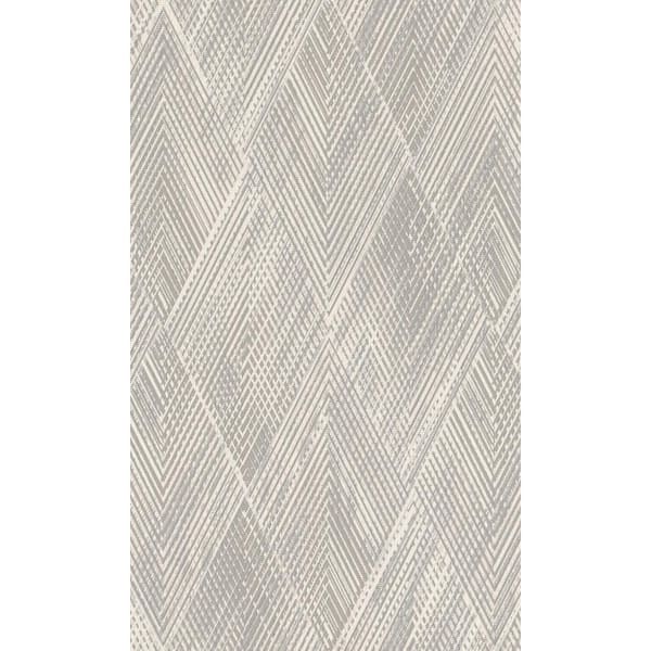 Walls Republic Grey, Silver Playful Textured Geometric Printed Non-Woven Paper Nonpasted Textured Wallpaper 57 Sq. Ft.
