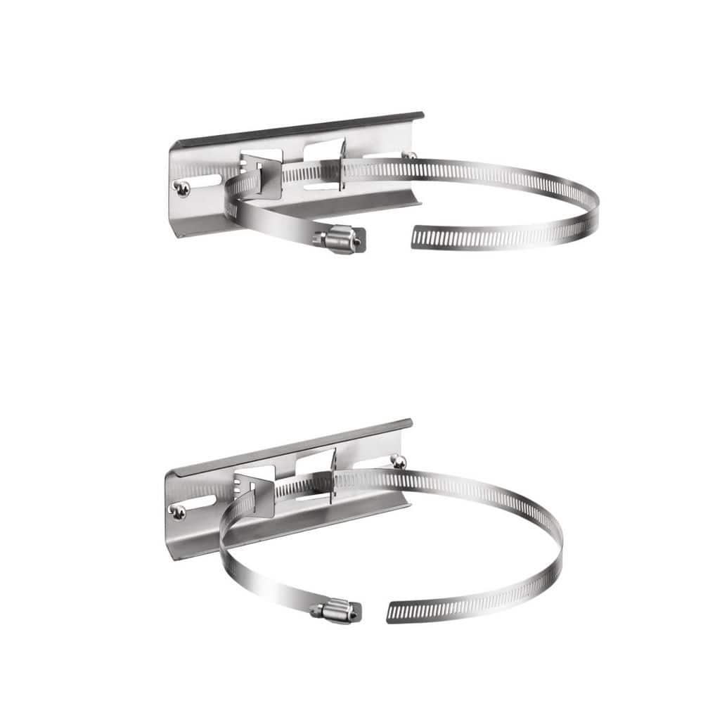 6.9 x 1.9 Inch Stainless Steel Pole Mounting Bracket with Adjustable 2-8 Inch Clamp Heavy Duty 2-Pack price history on PriceWatchPro